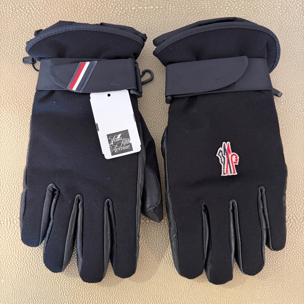 Moncler Grenoble Black Men's Guanti Gloves for Snow Ski Snowboard